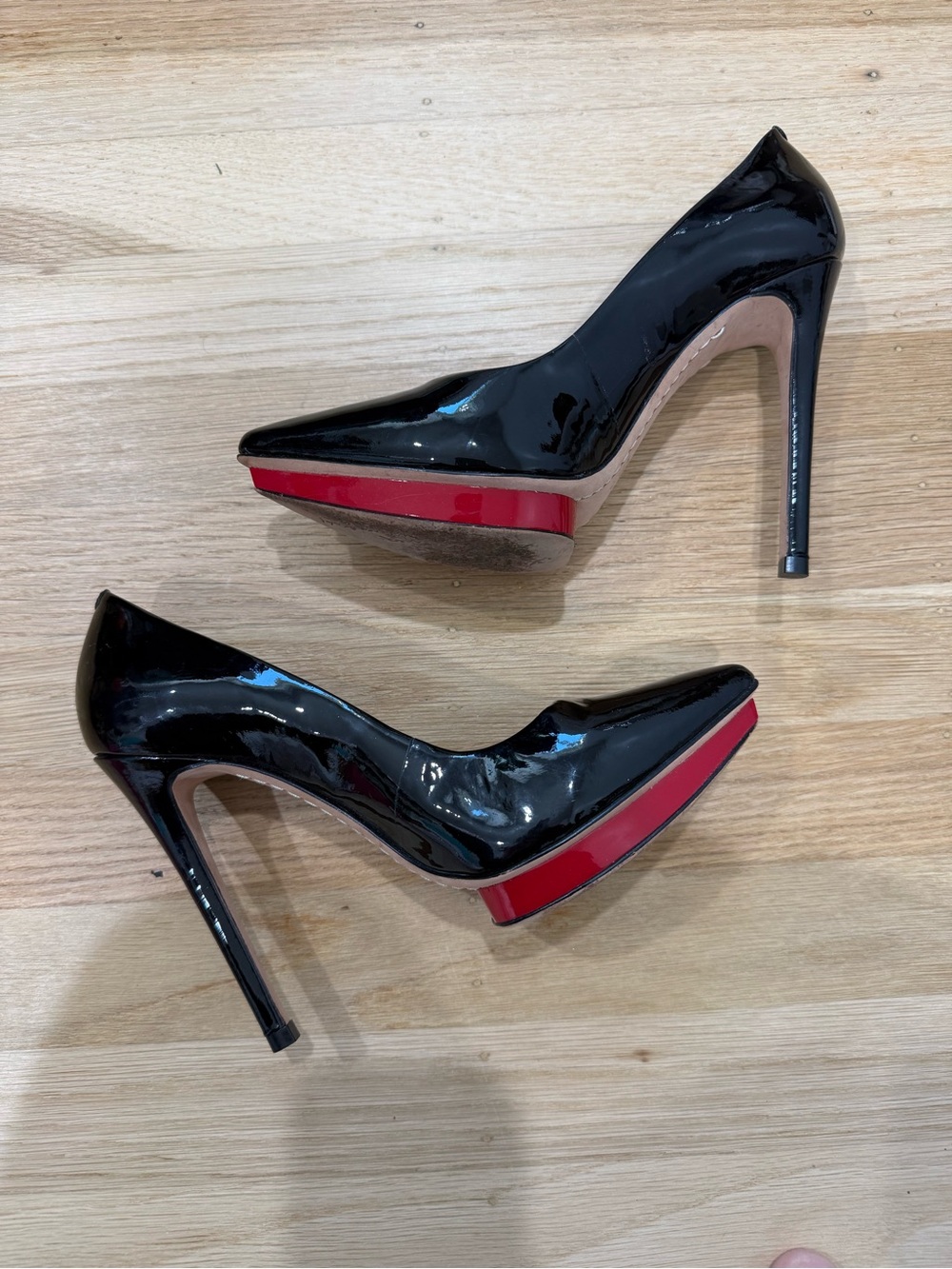 Alice + Olivia Patent Leather Stiletto Heels 6